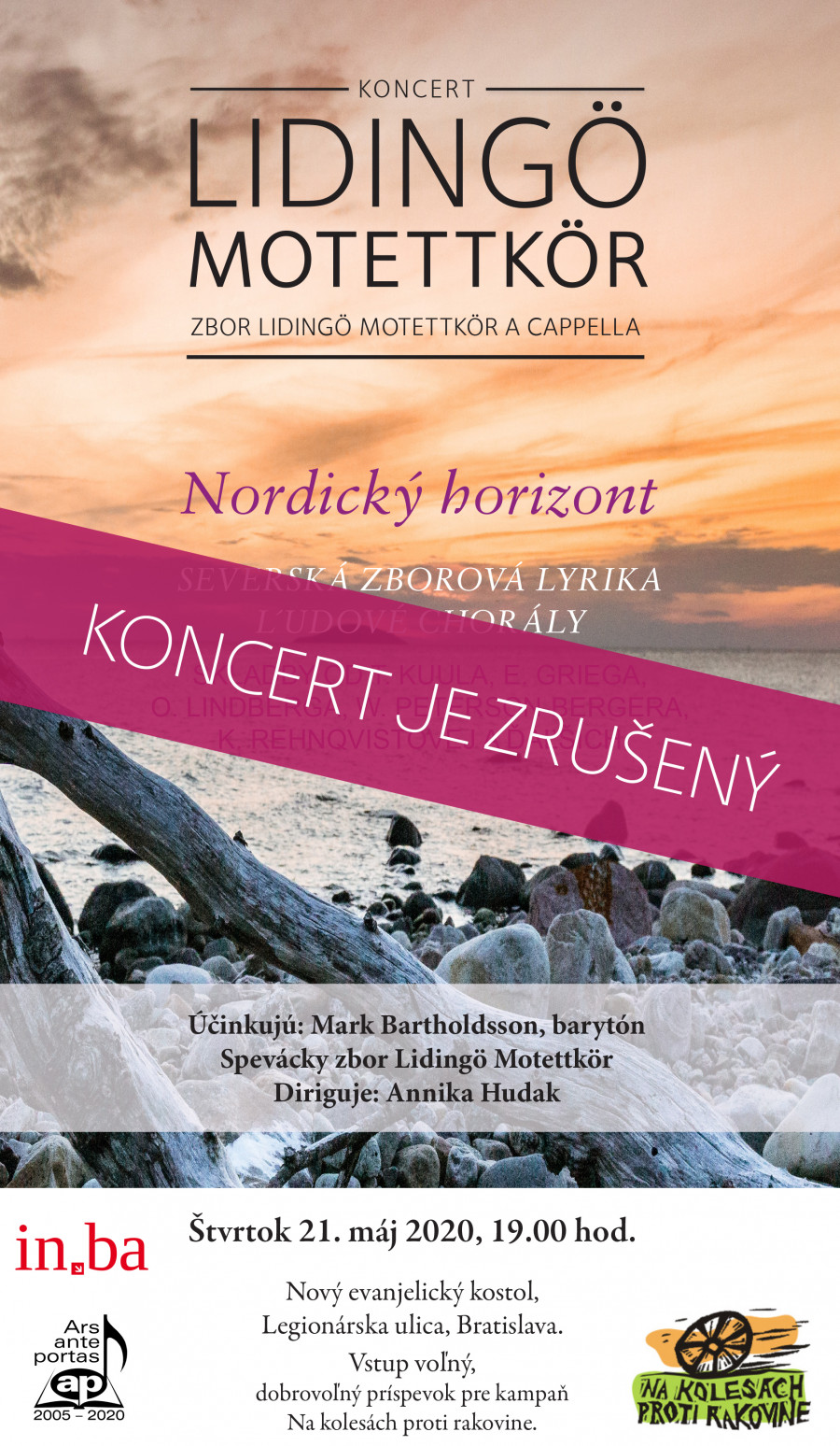 Affisch till konserten i SLovakien closed down